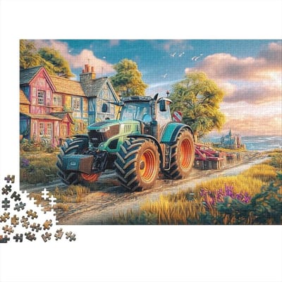 Tractor Boerderij 1000 stukjes puzzel voor volwassenen papier landhuis puzzel spel familiespel ontspanning thuis 52 x 38 cm/1000 stuks