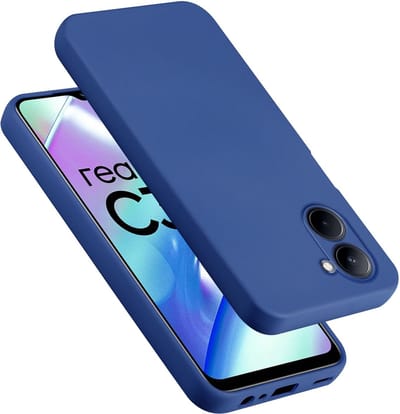 Cadorabo Hoesje geschikt voor Realme C33 in LIQUID BLAUW - Beschermhoes gemaakt van flexibel TPU silicone Case Cover