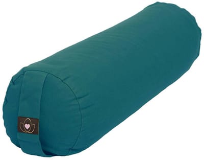 Yoga bolster eco donkergroen rond - Lotus