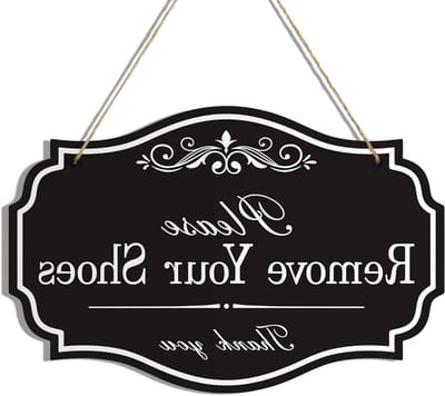 Decoratief Huisbord - Woonaccessoire Hout - Entree Verfraaien - Vintage Stijl - 33.5 x 22 cm - Stijl 2