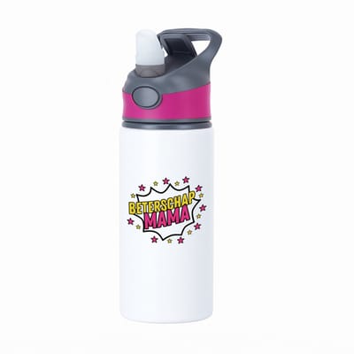 Hacebo® - Beterschap mama waterfles met rietje roze - Beterschap - je moeder - beterschap cadeau - kado - moeder - water fles - 650ML
