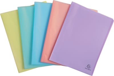Exacompta Showalbum in halfharde polypropyleen Chromaline Pastel 80 zichten - A4 - Geassorteerd - 88470E