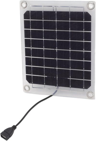 Draagbaar Zonnepaneel - Flexibel Paneel - Batterij Onderhoud - Dubbelzijdige Opwekking - 10W - Transparant