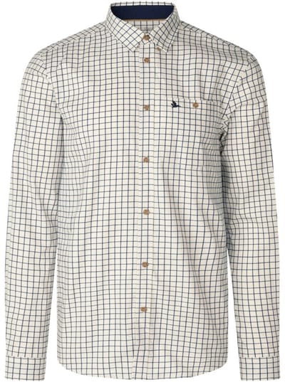 Seeland Oxford Shooting Shirt Outdoorhemd Scandinavische hemd Jachthemd Lange Mouwen Hemd Dark Sapphire Check Maat -M