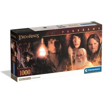 Clementoni - Puzzel - 1000 Stukjes - The Lord of the Rings Panorama - Puzzel Voor Volwassenen
