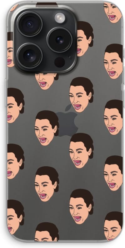 Case Company® - Hoesje geschikt voor iPhone 15 Pro hoesje - Ugly Cry Call - Soft Cover Telefoonhoesje - Bescherming aan alle Kanten en Schermrand