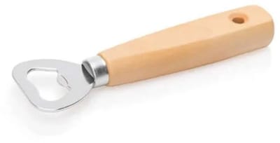 Flesopener van Hout met Ophanghaak - Hoogwaardig, Ergonomisch Ontwerp, 14,5 cm Lang, Perfect voor Bar, Keuken of Feest, Duurzaam en Praktisch voor Kronkorken Openen