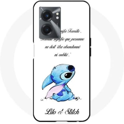Realme V23 case stitch lilo familie wit
