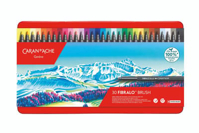 Caran d’ Ache Fibralo BRUSH viltstiften 30