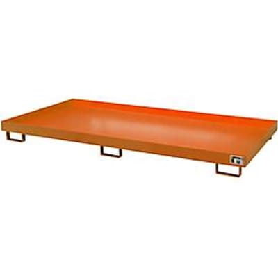 Stellinglekbak type RW/RW 2700-1, zonder rooster, oranje RAL2000
