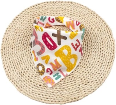 Jumada's - Slab - Slabbertje - Slabber - Bandana - Dieren - Letters - Multicolor - hip