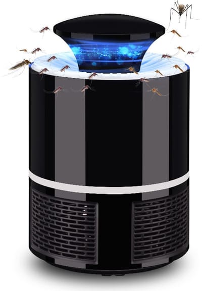 Muggenwerende lamp - Insectenlamp - Krachtige muggenwerende lamp - Zwart