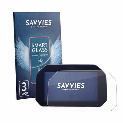 3 Stuks Savvies Screenprotector - geschikt voor BMW S 1000 XR K69 2024 TFT 6.5" - beschermfolie glas transparant
