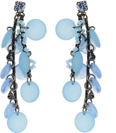 Behave - Oorbellen hanger blauw - vrolijke stijl voor dagelijks gebruik