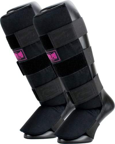 Super Pro Combat Gear Scheenbeschermer Savior Zwart/Roze Extra Extra Small