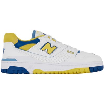 Sneakers New Balance Baskets 550 blanc avec accents jaunes