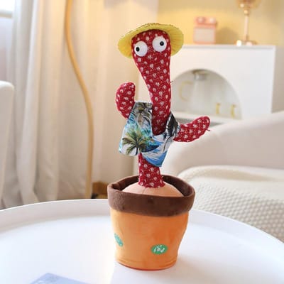 Leer Praten Cactus Elektrisch Speelgoed Zwaaiend Mexicaanse Cactus Serie Zingend en Dansend Opname Speelgoed 30cm (battery model)