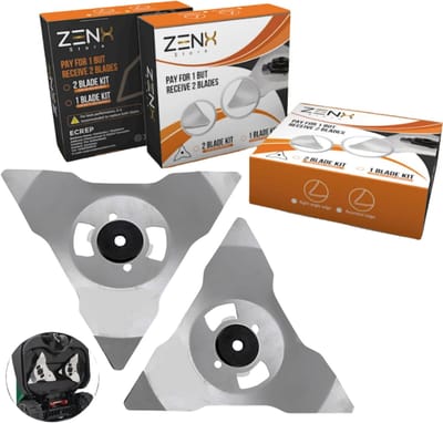 Robomow - 2 X reservemessen- DUO PACK voor beste resultaat- geschikt voor de Robomow modellen RC, RS, MC , MS, TC, TS en City MC bij ZENXSTORE