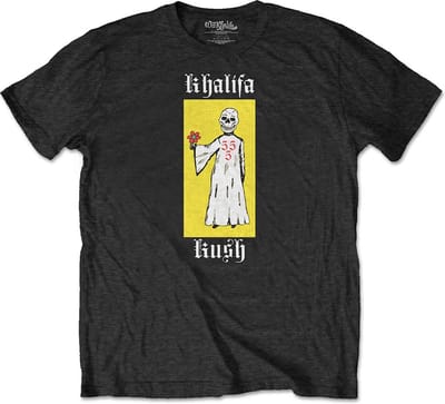 Wiz Khalifa - Reaper Flowers Heren T-shirt - S - Zwart