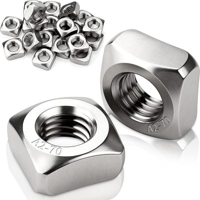 Allecto - M3 Square Nuts - Assortiment van 100 Stuks - Ideaal voor Meubelmontage - Vierkante Insteekmoeren - Geschikt voor Houtbewerking