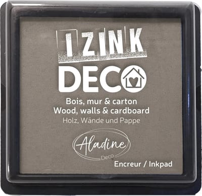 Aladine inktkussen grijs XL voor stempelen en decoratie - creatief.