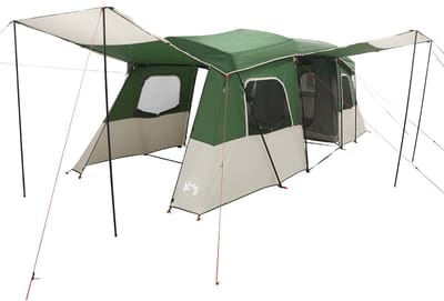vidaXL - Instant - Tent - met - Regenhoes - Waterdicht - 3-persoons - Groen