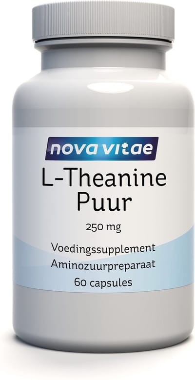 Nova Vitae - L-Theanine Puur - 250 mg - 60 plantaardige capsules