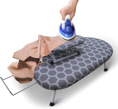 Tafelstrijkplank met Mouwplank - Compacte en Stabiele Strijkoplossing voor Kleine Ruimtes