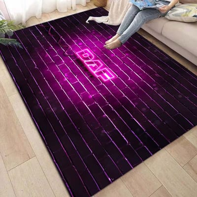 Daf Vrachtwagen Tapijt en Kleed Klassieke Auto logo Tapijt Vloermat Woonkamer Slaapkamer Decoreren Zacht Tapijt Kinderkamer Kleed Wasbare Kleden 80x120cm