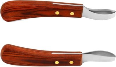 Premium roestvrijstalen hoefmes met handvat, lusmes, hoefmesbekapgereedschap voor paarden