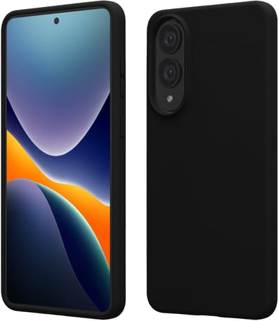 kwmobile telefoonhoesje geschikt voor Samsung Galaxy S25 Edge - Hoesje met siliconen coating - Smartphone case in zwart