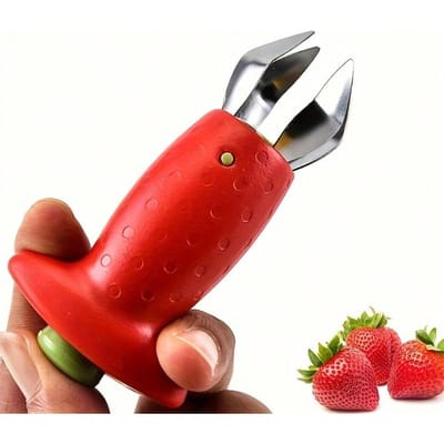 Roestvrijstalen Aardbeienontsteler en Ananasontpitter - Duurzaam Keukengadget voor Efficiënte Fruitbereiding, Ideaal voor Tomaten en Meer
