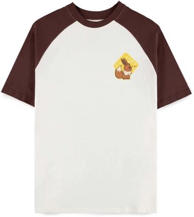 Pokémon - Eevee Raglan Tshirt - S - Gebroken wit