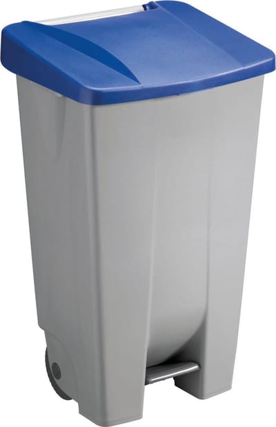 Pedaalemmer 120L - Blauw met Automatisch Deksel en Antislip Voetpedaal