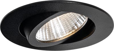 QAZQA Professional gaius - Moderne LED Inbouwspot voor badkamer - 1 lichts - Ø 8.5 cm - Zwart -