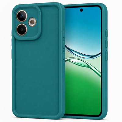 Geschikt voor Oppo A5 Pro 4G / 5G Hoesje - Siliconen Matte Back Cover - Petrol Blauw