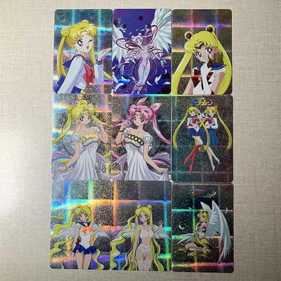 9 stuks/set Sailor Moon Zelfbeheersing Verzamelen Handtekening Ruil Flash Card Anime Cartoon Duurzaam Cadeau Hoge Kwaliteit