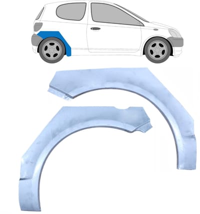 Reparatiepaneel achterspatbord voor Toyota Yaris 1999-2005 / Links + Rechts