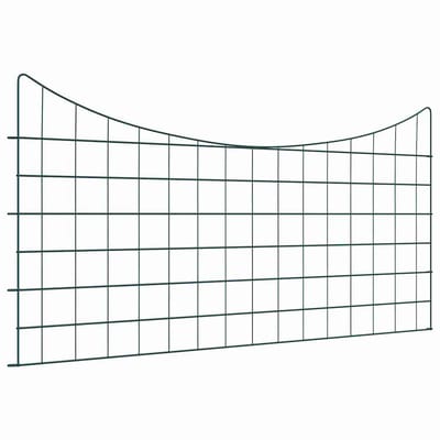 vidaXL - Vijverhekset - 5 - st - 100 - x - 50 - cm - Staal - Groen