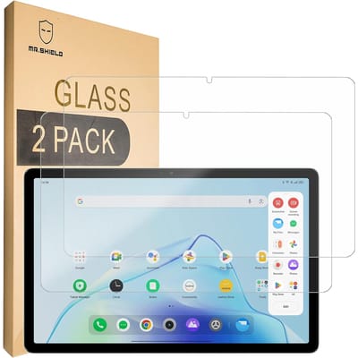 Realme Pad 2 gehard glas, set van 2 stuks, 9H HD-hardheid, tabletbeschermfolie, schermhoes, transparant