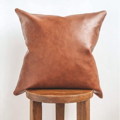Decoratieve Kussenhoezen van Faux Leer voor Sofa en Thuisdecoratie - 45 x 45 cm Kussens voor Bank en Bench
