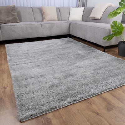 Grijs Tapijt Hoogpolig Vloerkleed Koho Berber Luxe Shaggy - 80x150cm- Modern - Woonkamer - Salon - Slaapkamer - Eetkamer