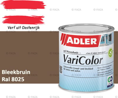 ADLER Varicolor Lakverf RAL 8025 – Bleekbruin 750 ml – 2-in-1 Houtverf, Metaalverf en Kunststof Lak voor Binnen & Buiten