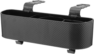 VHV - Auto organizer - achterbank opbergbox met bekerhouders en haken - 5 vakken en 2 haken - voor kinderen en reizen