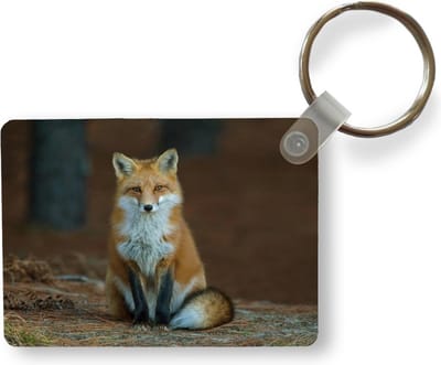 Sleutelhanger - Vos - Macro - Rood - Uitdeelcadeautjes - Plastic
