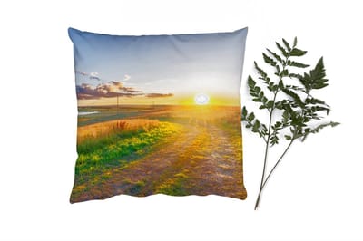 Sierkussens - Kussentjes Woonkamer - 40x40 cm - Zon - Natuur - Landschap