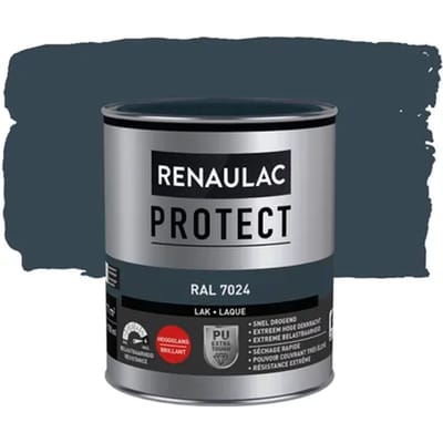 Renaulac Houtlak Protect - Hoogglans - Grafietgrijs Ral 7024 - 750ml