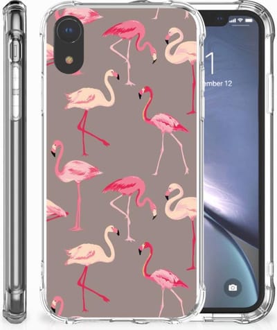 Apple iPhone Xr Case Anti-shock Flamingo