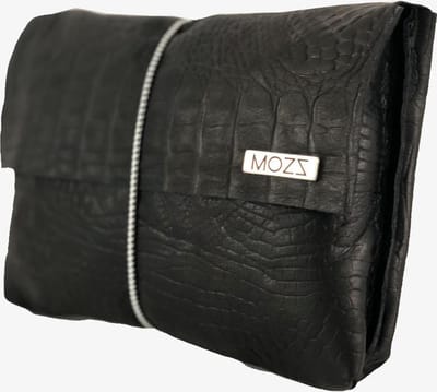 MOZZ BAGS - Luieretui Leer Croco Zwart Dalmatier