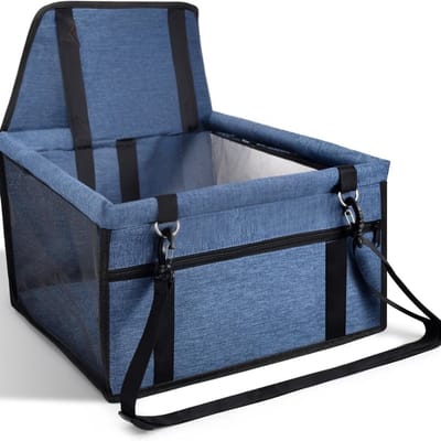TopChoice® Hondenmand Auto - Autostoel Hond - Autozit Hond - 32x21x40cm - Blauw